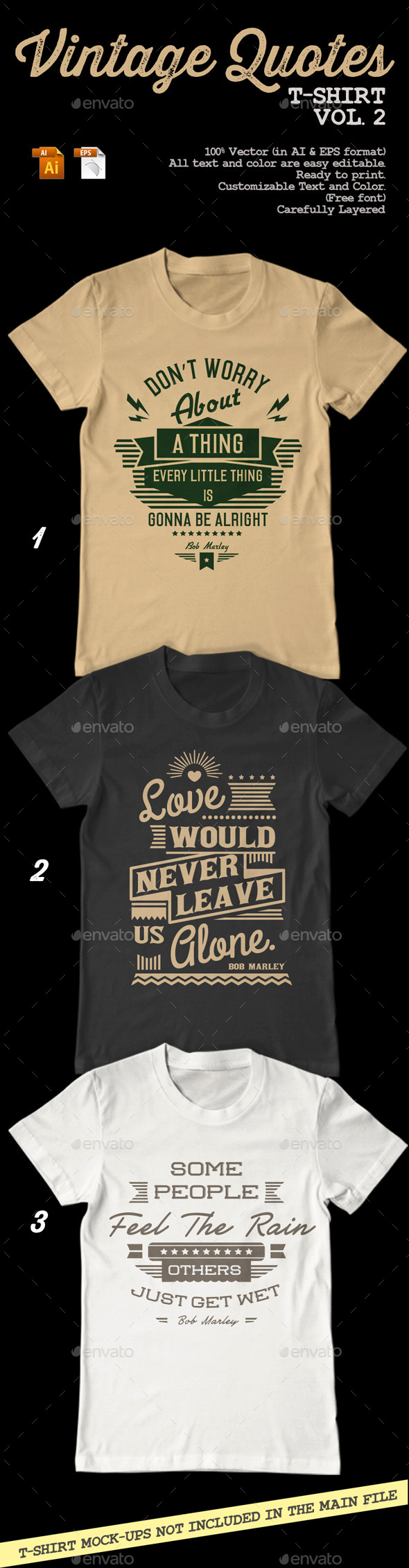 GraphicRiver Vintage Quotes T-Shirt Vol 2 8948213 GraphicRiver Vintage Quotes T-Shirt Vol 2 8948213