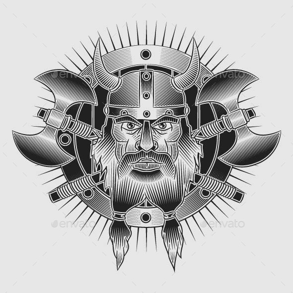 GraphicRiver Coat of Arms of the Vikings in Style Tattoos 8948761 GraphicRiver Coat of Arms of the Vikings in Style Tattoos 8948761