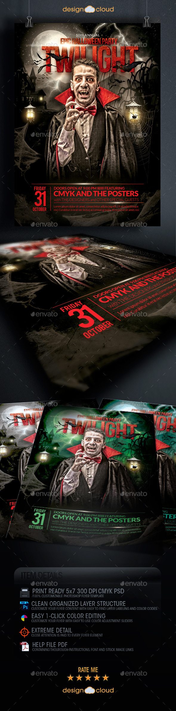 GraphicRiver The Epic Twilight Halloween Party Flyer Template 8949416 GraphicRiver The Epic Twilight Halloween Party Flyer Template 8949416