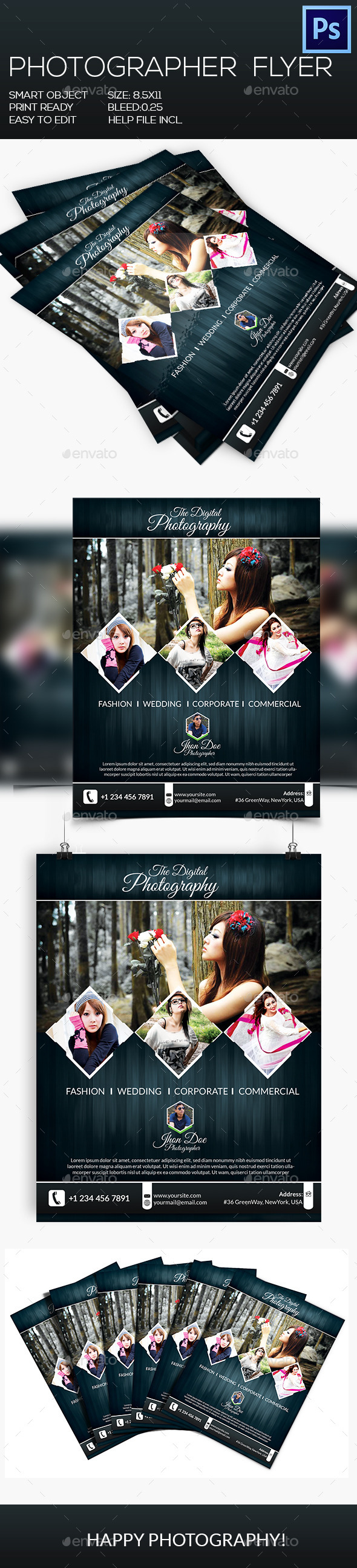 GraphicRiver Photographer Flyer 8950537 GraphicRiver Photographer Flyer 8950537