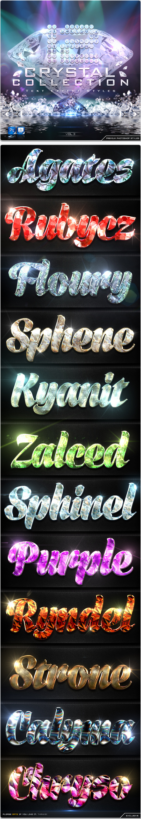 GraphicRiver 12 Crystal Collection Text Effect Styles Vol.3 8950569 GraphicRiver 12 Crystal Collection Text Effect Styles Vol.3 8950569