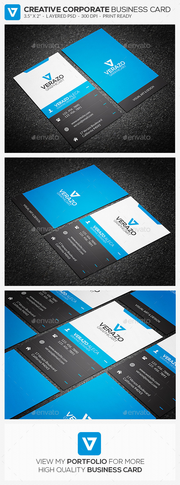 Creative Corporate Business Card 61 (Creative)