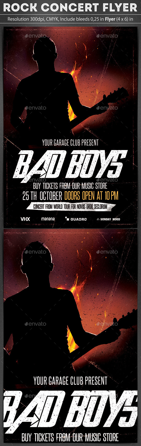 GraphicRiver Rock Concert Flyer 8952481 GraphicRiver Rock Concert Flyer 8952481