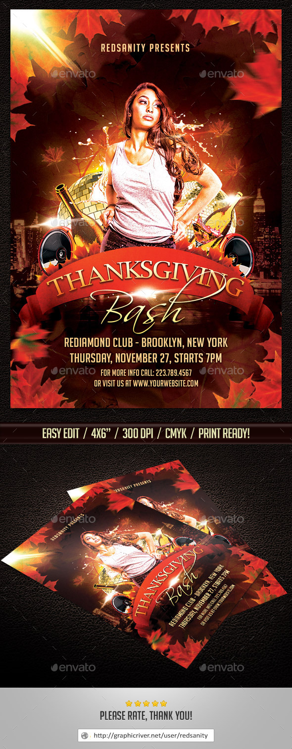 Thanksgiving Bash Flyer (Holidays)