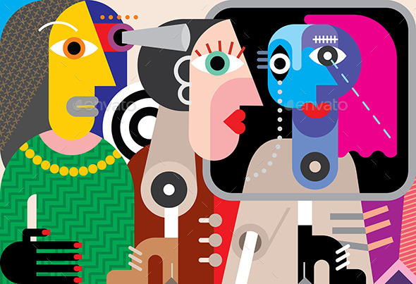 GraphicRiver Group of Talking People 8952952 GraphicRiver Group of Talking People 8952952