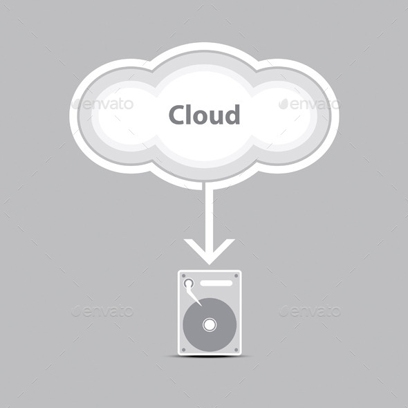 GraphicRiver Cloud Computing into Harddrive 8953030 GraphicRiver Cloud Computing into Harddrive 8953030