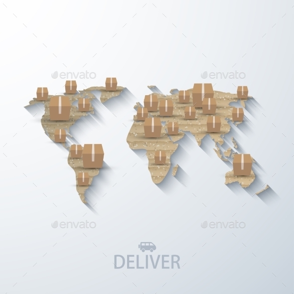 GraphicRiver Vector Modern Concept Delivery Background 8953152 GraphicRiver Vector Modern Concept Delivery Background 8953152