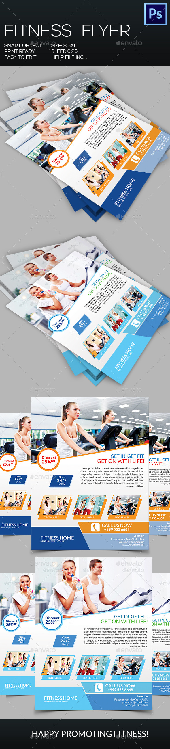 GraphicRiver Fitness Flyer 8953439 GraphicRiver Fitness Flyer 8953439
