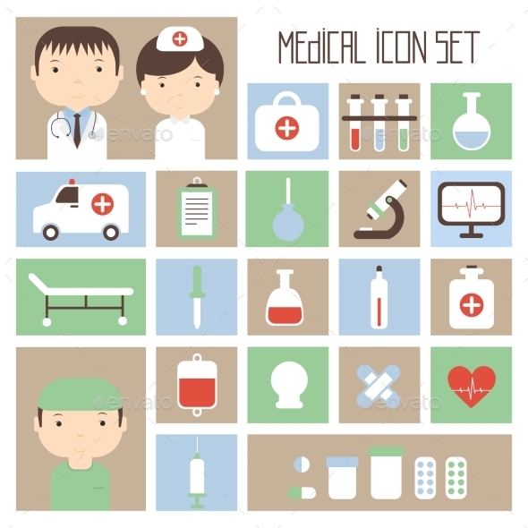 GraphicRiver Medical and Health Vector colorful Icons Set 8953569 GraphicRiver Medical and Health Vector colorful Icons Set 8953569
