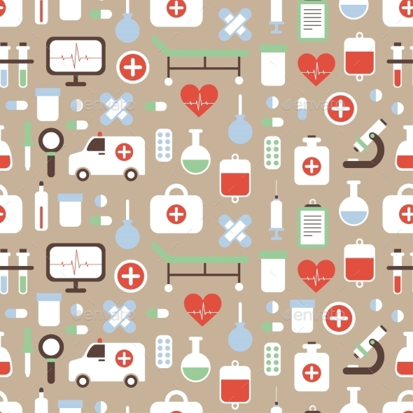 GraphicRiver Seamless Pattern of Medical and Health Vector 8953579 GraphicRiver Seamless Pattern of Medical and Health Vector 8953579