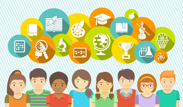 GraphicRiver Kids and School 8953833 GraphicRiver Kids and School 8953833