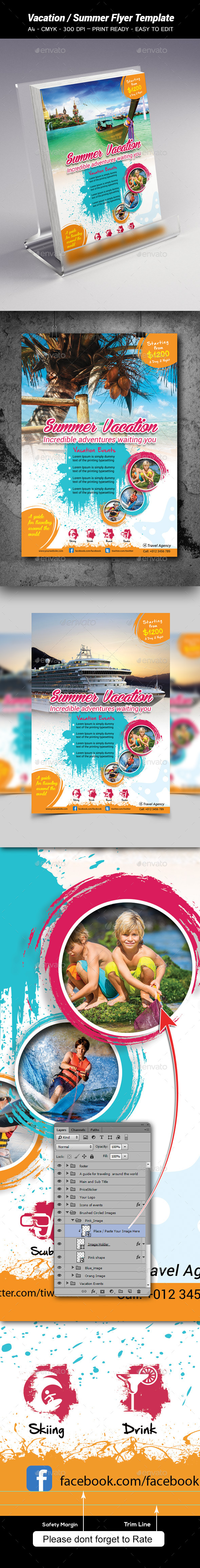 GraphicRiver Vacation Summer Flyer Template 8954340 GraphicRiver Vacation Summer Flyer Template 8954340