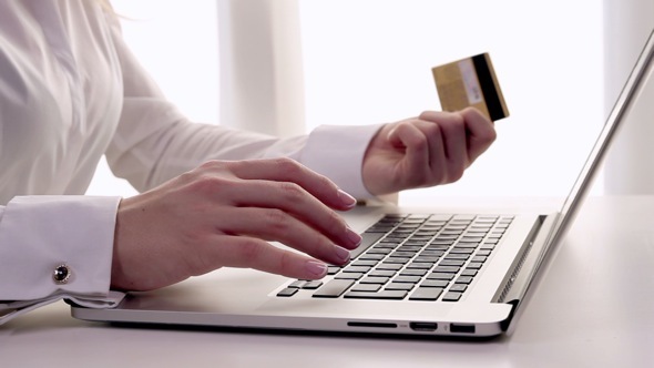 Business Woman Buying Online Business Woman Buying Online