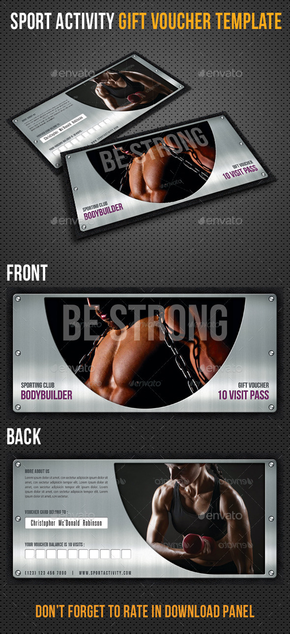 GraphicRiver Sport Activity Gift Voucher V33 8957522 GraphicRiver Sport Activity Gift Voucher V33 8957522