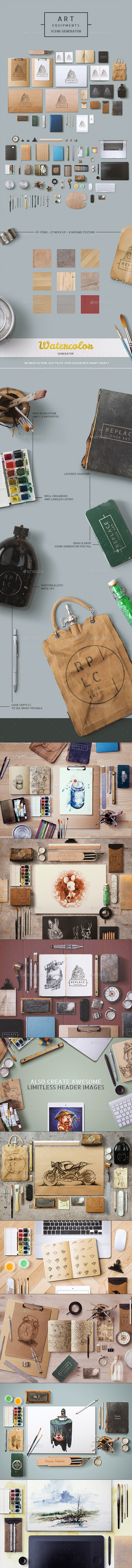 GraphicRiver Art Equipments Scene Generator 8952564 GraphicRiver Art Equipments Scene Generator 8952564