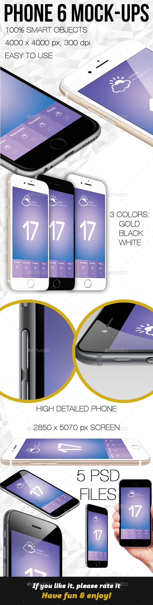 GraphicRiver Phone 6 Mock-ups 8946431 GraphicRiver Phone 6 Mock-ups 8946431