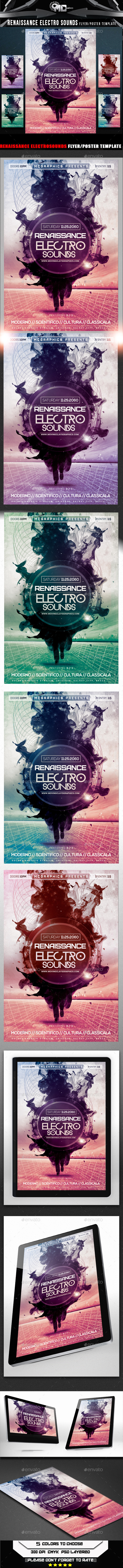 GraphicRiver Renaissance Electro Sounds Flyer Template 8960124 GraphicRiver Renaissance Electro Sounds Flyer Template 8960124