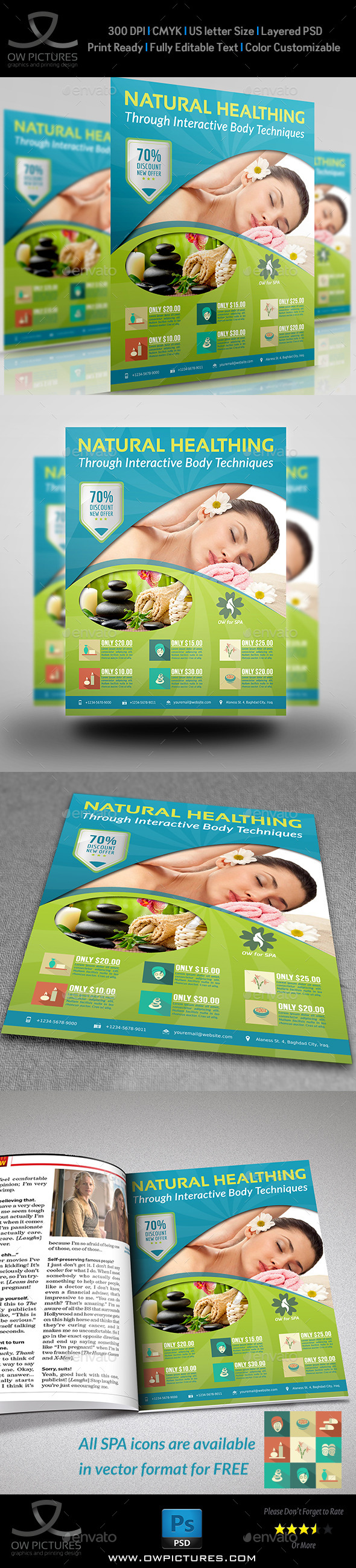 GraphicRiver SPA Beauty Flyer Template 8961939 GraphicRiver SPA Beauty Flyer Template 8961939