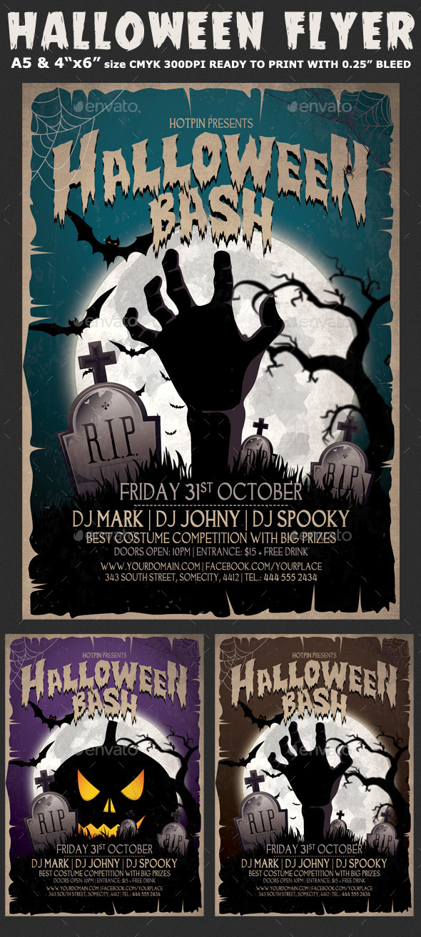 GraphicRiver Halloween Bash Flyer Template 8962721 GraphicRiver Halloween Bash Flyer Template 8962721