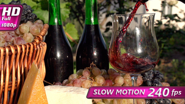Wine is Poured from a Bottle Wine is Poured from a Bottle