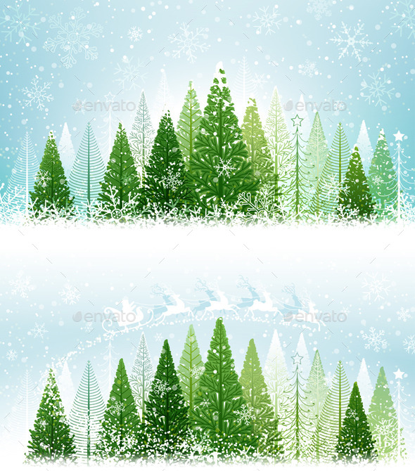 GraphicRiver Winter Forest 8969081 GraphicRiver Winter Forest 8969081