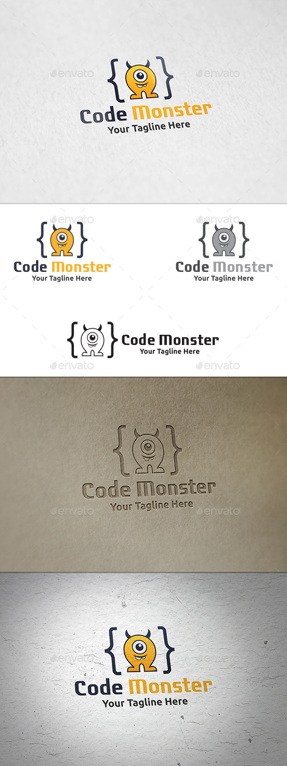 GraphicRiver Code Monster Logo Template 8969394 GraphicRiver Code Monster Logo Template 8969394