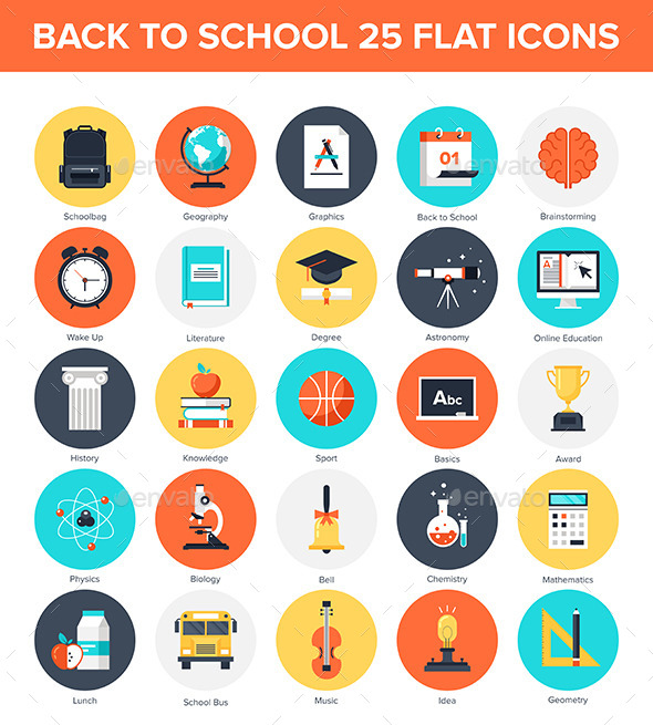GraphicRiver Education Icons 8969549 GraphicRiver Education Icons 8969549