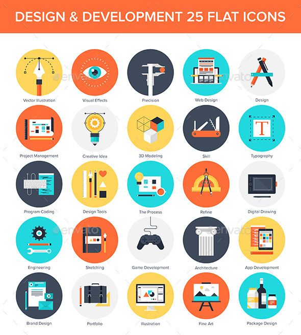 Design and Development Icons. (Business)