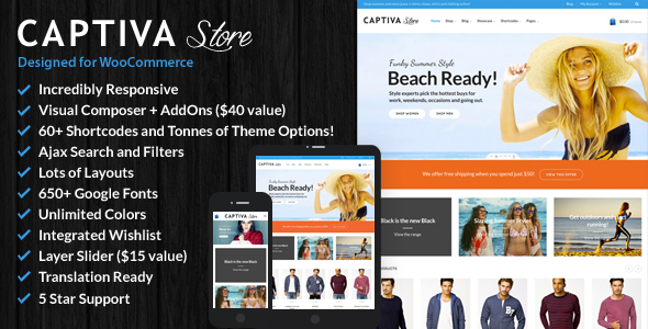 Captiva - Responsive WordPress WooCommerce Theme - WooCommerce eCommerce