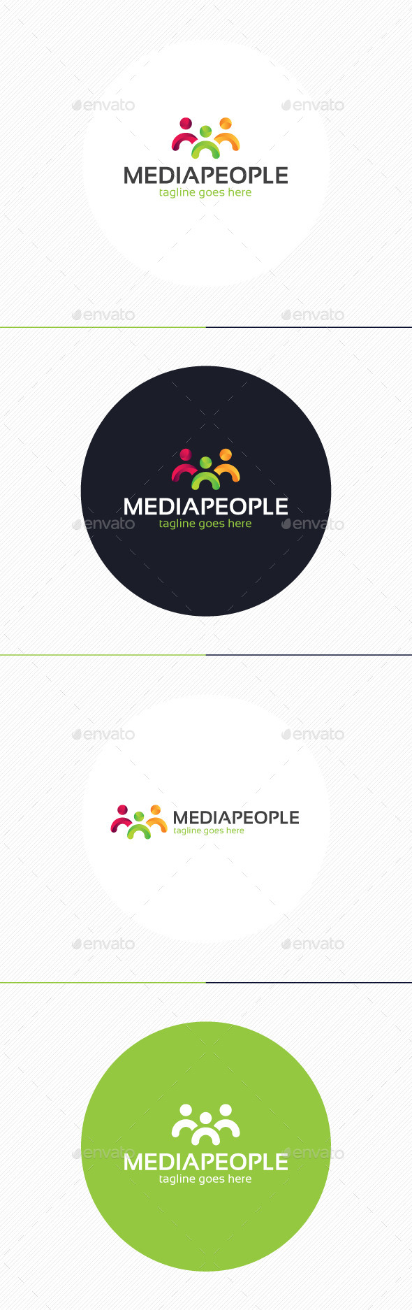 GraphicRiver Media People Logo 8970070 GraphicRiver Media People Logo 8970070