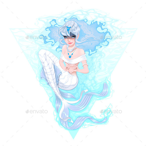 GraphicRiver Mermaid marking the Heart with her Hands 8970715 GraphicRiver Mermaid marking the Heart with her Hands 8970715