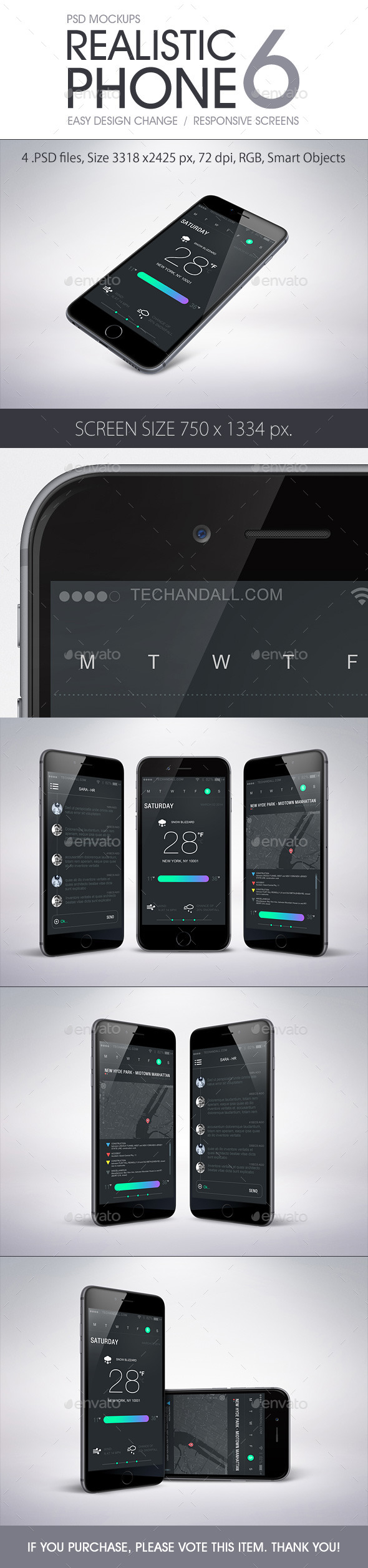 GraphicRiver Realistic Phone 6 Mockup 8971424 GraphicRiver Realistic Phone 6 Mockup 8971424