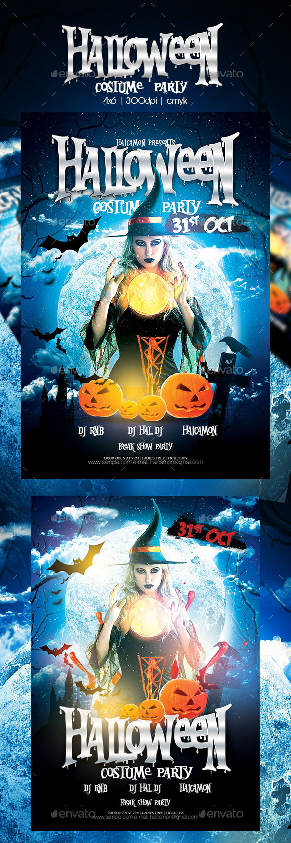 GraphicRiver Halloween Party Flyer 8971639 GraphicRiver Halloween Party Flyer 8971639