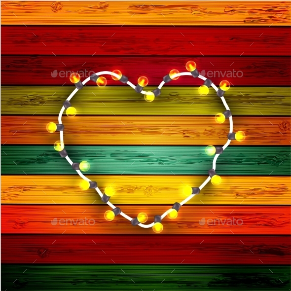 GraphicRiver Modern Garland Heart 8973524 GraphicRiver Modern Garland Heart 8973524