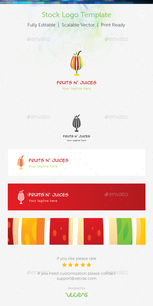 GraphicRiver Fruit n Juices Stock Logo Template 8974233 GraphicRiver Fruit n Juices Stock Logo Template 8974233