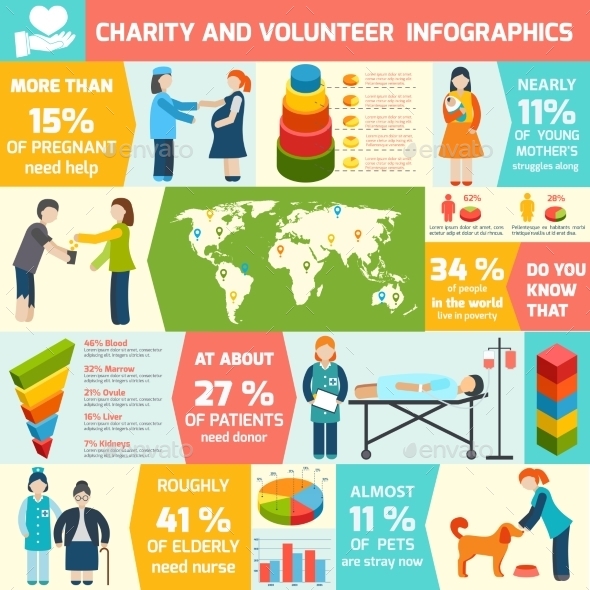 nature of life symbols in Set  Volunteer Infographics Infographic