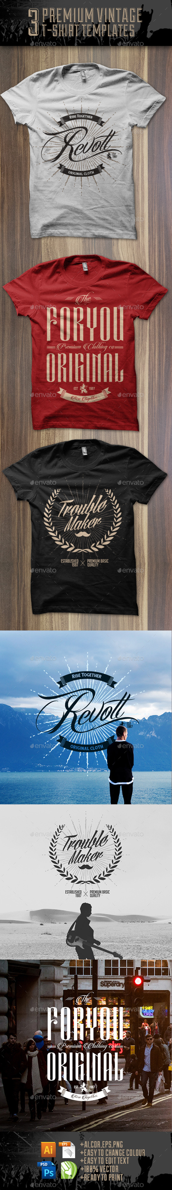 GraphicRiver 3 Premium T-Shirt Template 8956143 GraphicRiver 3 Premium T-Shirt Template 8956143