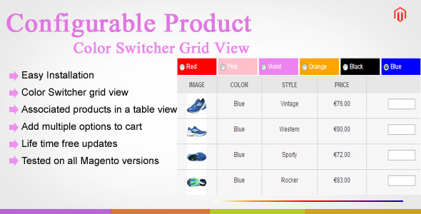 CodeCanyon Magento Color Swatch Configurable Product Table 8974671 CodeCanyon Magento Color Swatch Configurable Product Table 8974671