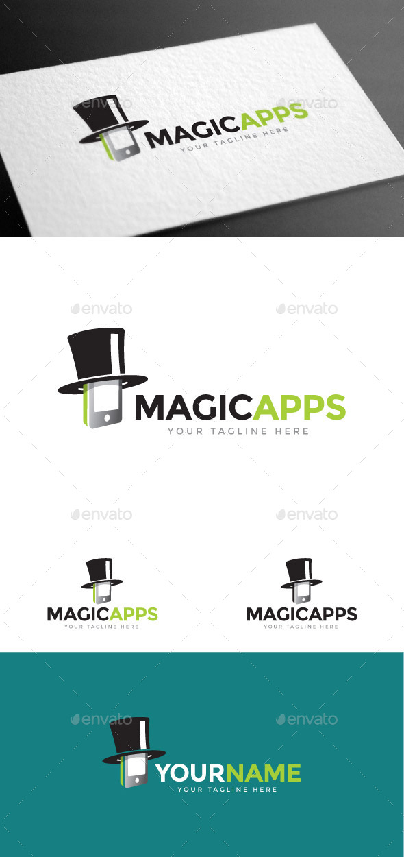 GraphicRiver Magic Apps Logo Template 8975536 GraphicRiver Magic Apps Logo Template 8975536