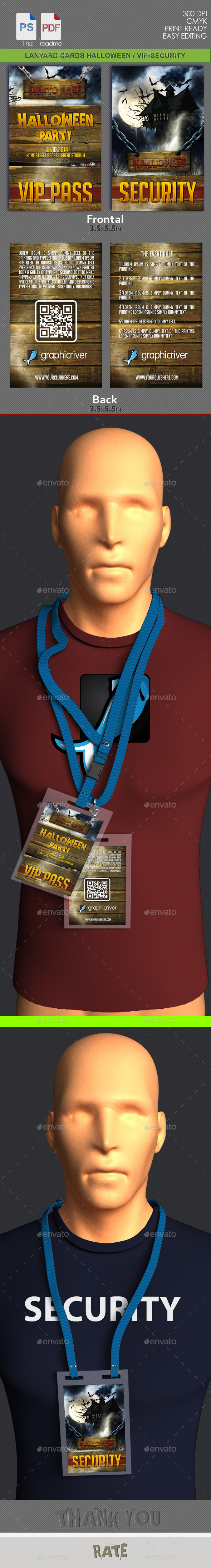GraphicRiver Hanging Event Pass Halloween 8934334 GraphicRiver Hanging Event Pass Halloween 8934334