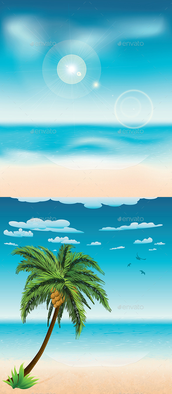 GraphicRiver Sunny Summer Beach 8975852 GraphicRiver Sunny Summer Beach 8975852