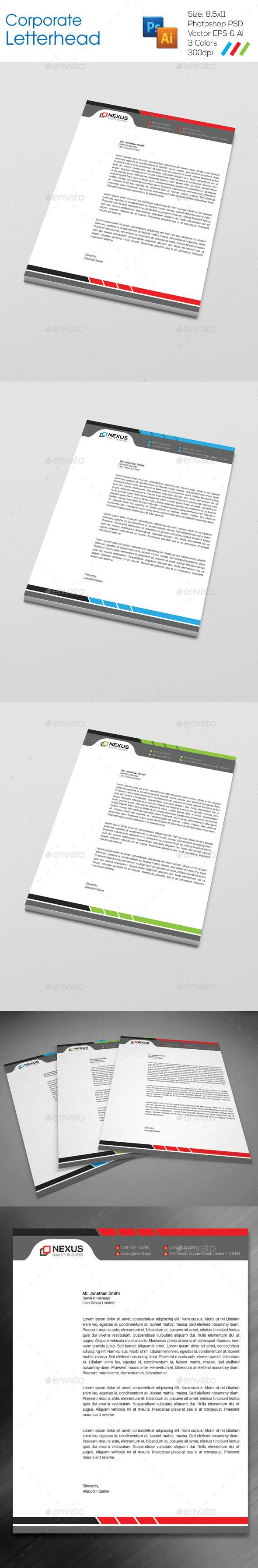 GraphicRiver Corporate Letterhead 8975873 GraphicRiver Corporate Letterhead 8975873