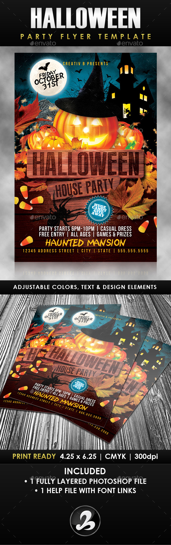 GraphicRiver Halloween House Party Flyer Template 8975941 GraphicRiver Halloween House Party Flyer Template 8975941