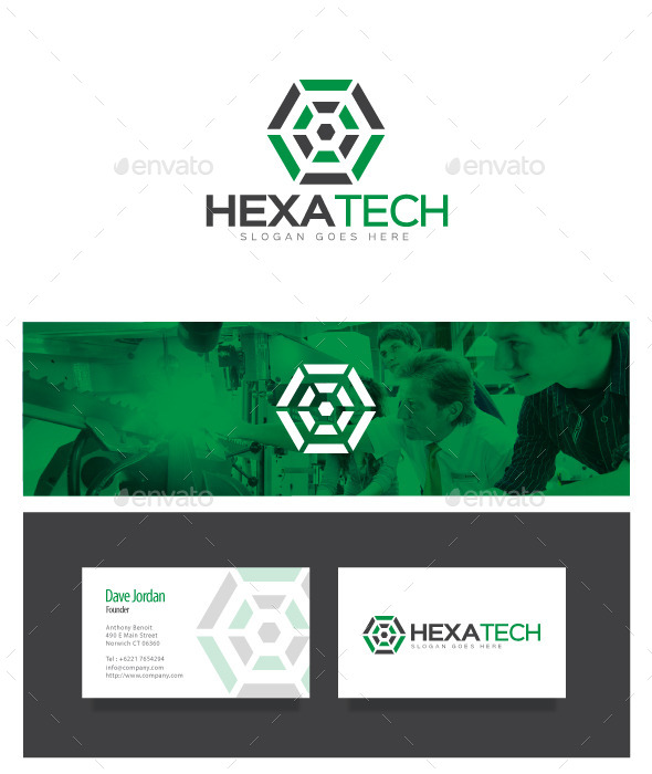 Hexa Tech - Technology Logo