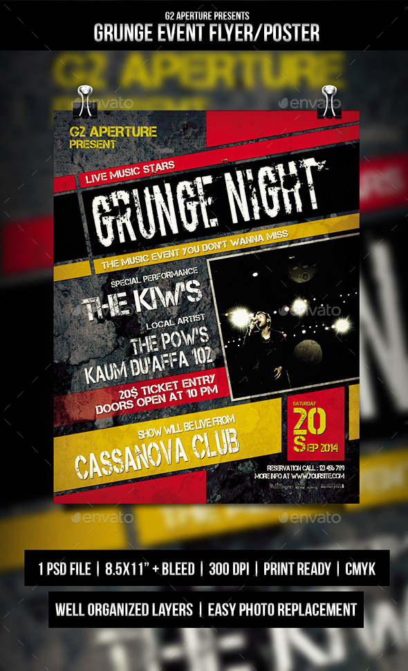 GraphicRiver Grunge Event Flyer Poster 8976000 GraphicRiver Grunge Event Flyer Poster 8976000