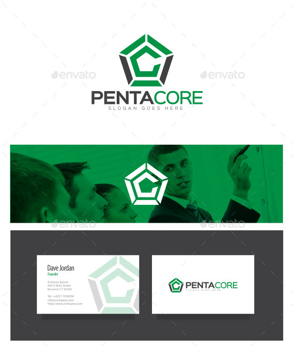 GraphicRiver Penta Core Letter C Logo 8976017 GraphicRiver Penta Core Letter C Logo 8976017