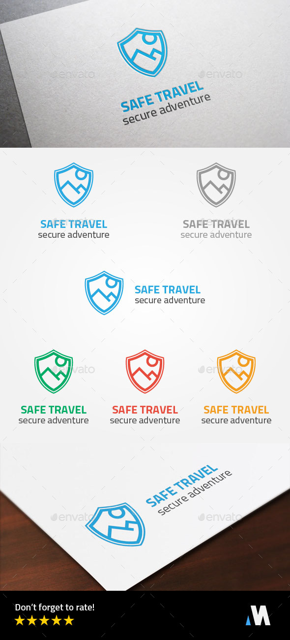 GraphicRiver Secure Adventure or Safe Travel Logo Template 8976029 GraphicRiver Secure Adventure or Safe Travel Logo Template 8976029