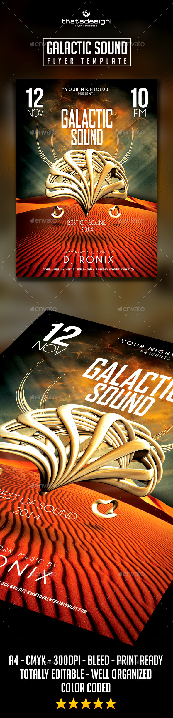 Galactic Sound Flyer - Clubs & Parties Events