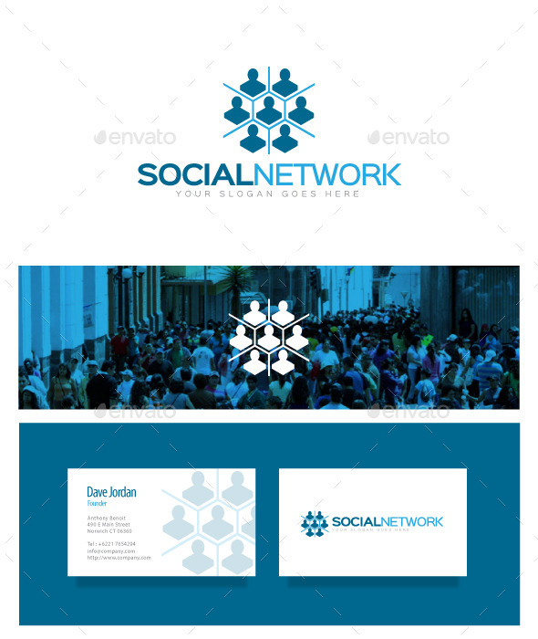 GraphicRiver Social Network Logo 8976728 GraphicRiver Social Network Logo 8976728