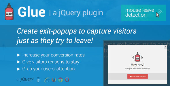 CodeCanyon Glue Exit-Popups to Capture Visitors 8977115 CodeCanyon Glue Exit-Popups to Capture Visitors 8977115